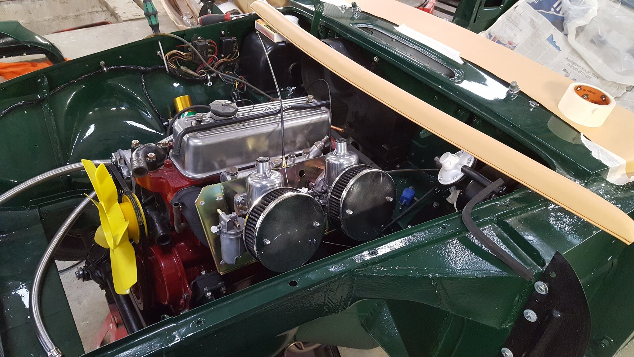 MGB engine bay