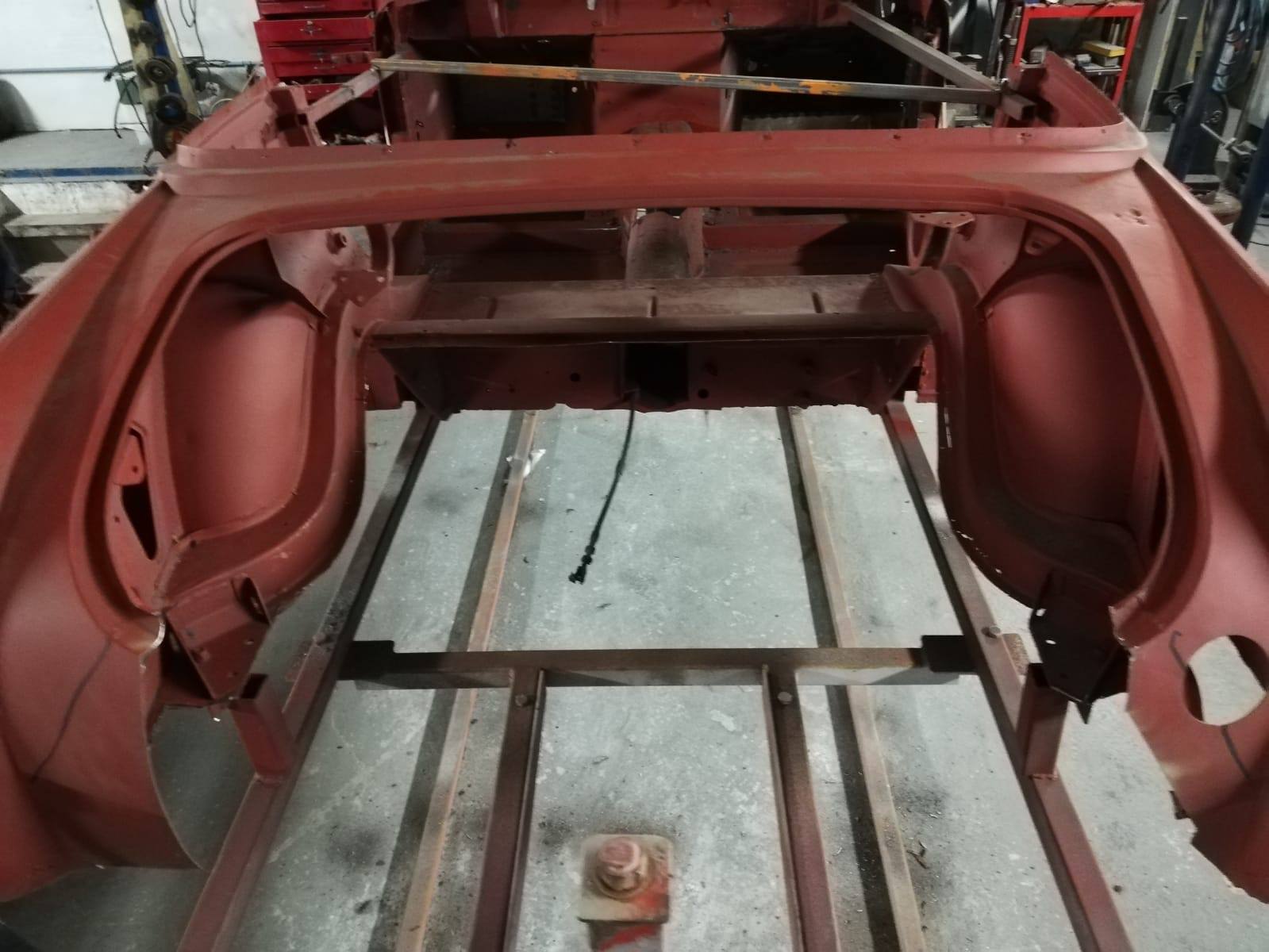 MG Midget Restoration boot